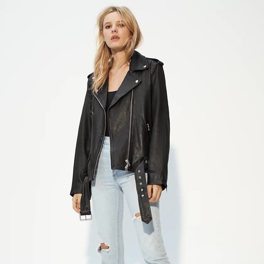 Aritzia Wilfred Lennon Leather Jacket